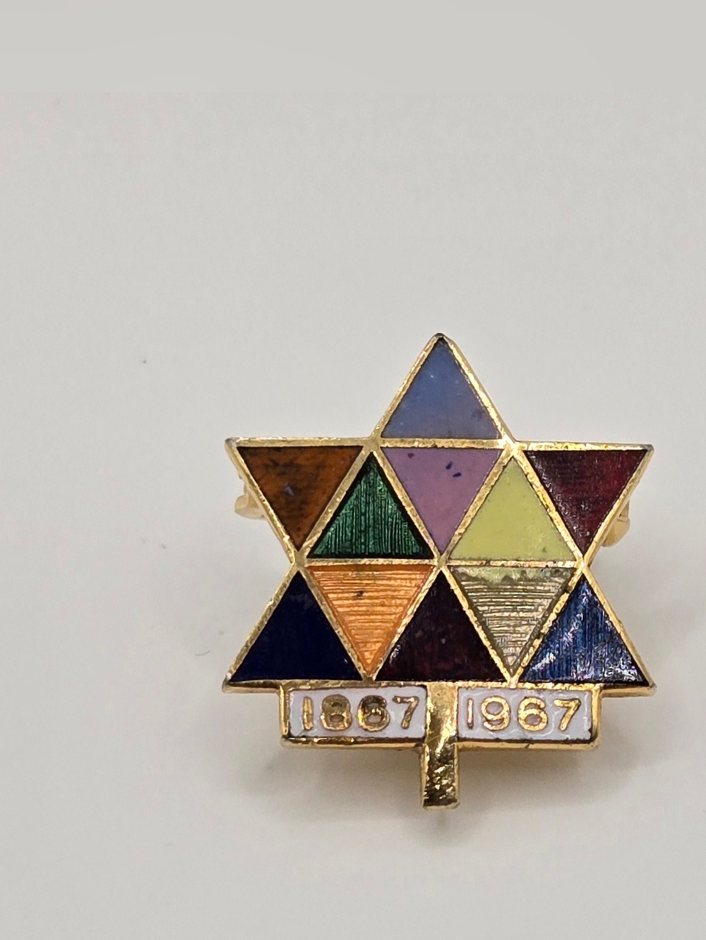 Vintage 1967 Canada Centennial Maple Leaf Pin by Rogers Cent Co.